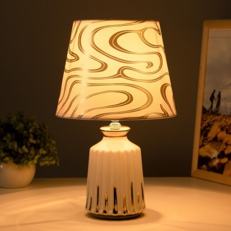 Board lamp "Nicole" E14 40W Gold white 20x20x33cm Risalux-1