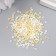 Glass 8/0 "Marshmallow. Matte. Melange. Yellow" 10 g