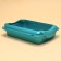 A medium toilet with an side and a mesh of 36 x 26 x 9 cm, tray+grid+side turquoise