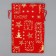 Bag gift canvas "Happy New Year", embossing, 16 x 24 cm +/- 1.5 cm, New Year