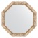 Mirror in the baguette frame, Provence with weaving 70 mm, 68x68 cm