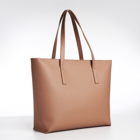 Women's bag Textura, shopper, large size, beige color-3