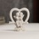 Polystone souvenir "Angels in the heart" 6x5.5x3 cm