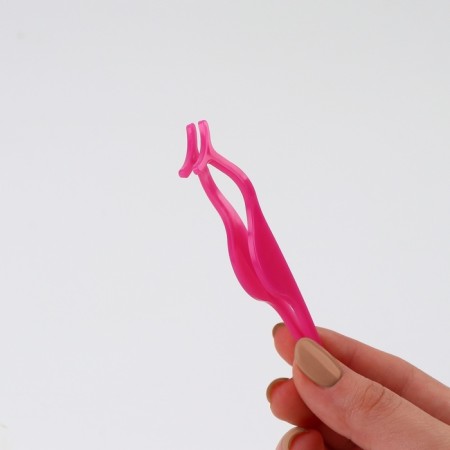 Pinzet for overhead eyelashes, 10.8 × 1.8 cm, pink color-8