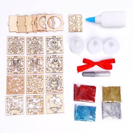 Set for creativity "Christmas tree toys with an LED"-2