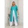 Cardigan female, size 52, green color