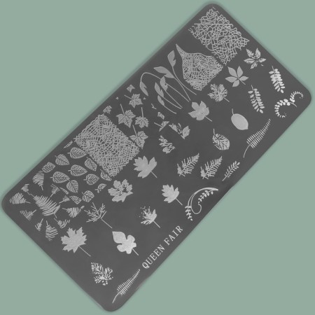 Stamping disk Metal "Nature", 12 × 6 cm-2