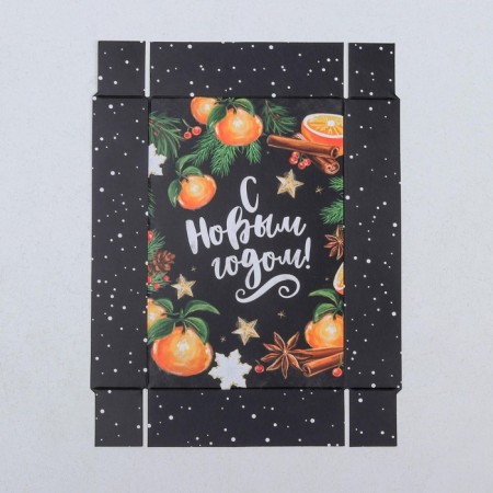 Box for confectionery "New Year", 17 x 12 x 3 cm, New Year-4