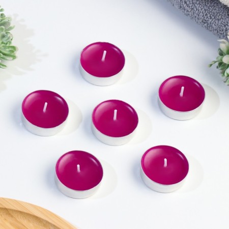 A set of tea candles flavored "mountain lavender" in a gift box, 6 pcs-2