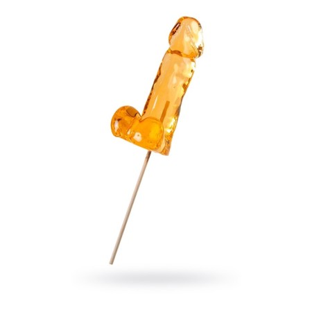 Lollipop Sosuchki "Penis Amaretto", Orange color, 173 g