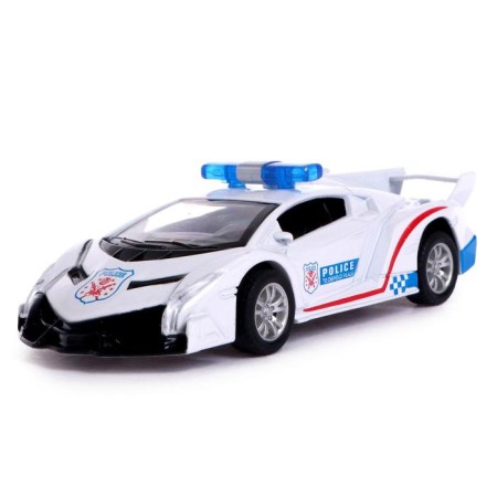 Metal “Police” machine, inertial, scale 1:43, mix-3