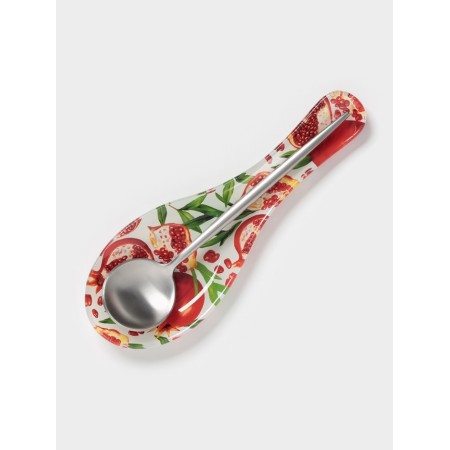Standing under a spoonful of the share "grenade", 23.5 × 8.3 × 1.5 cm, glass, pattern-4