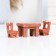 Figure "table and chairs" set of 3 objects, 2x2x2cm