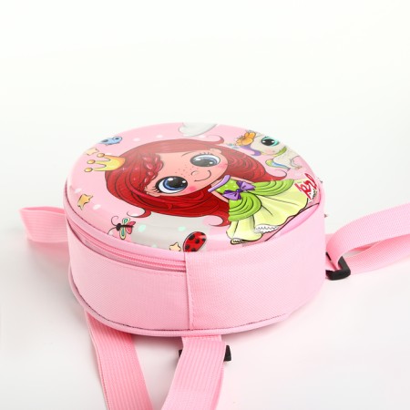 Children's backpack on the zipper "chosen", the color is pink-4