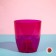 Pot for orchids, 2 l, 14.8 × 16.2 cm, round, plastic, transparent raspberry