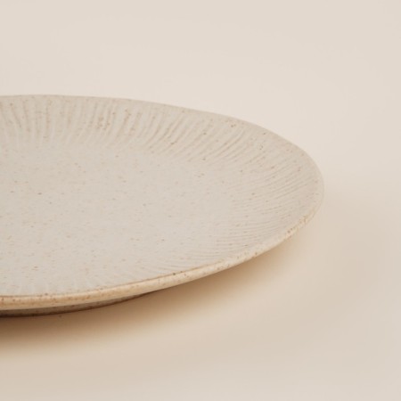 Ceramic plate SL Home "Vento", d = 28 cm, beige color-4