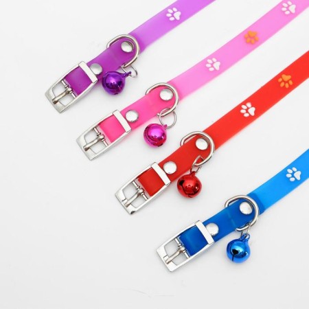 A collar of frost -resistant soft plastic "Paws", 28, 5 x 1 cm, a mix of flowers-4