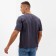 Men's T-shirt from organic cotton Minaku Oversize Fit: Graphite Color, Rr. 50