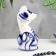 Souvenir "Cat with a cat", 2 pcs, gzhel