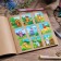 Paper stickers "Cute animals", with coloring on the back, 11 x 15.5 cm