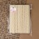 Knitted lace, 20 mm × 15 ± 1 m, beige color