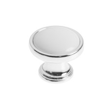Cappio, RK101, d = 32 mm, plastic, color chromium with a white insert
