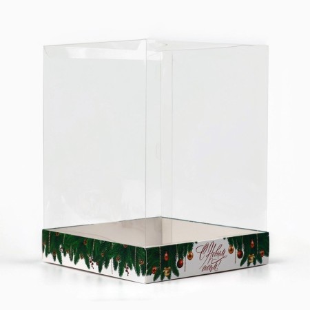 Box for confectionery "New Year's mood", 15 x 15 x 20 cm, New Year-2