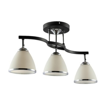 Lamp ceiling Economy light 20101/3bk+CR WT, 3x40W, E27, 17x20x48 cm, color chromium