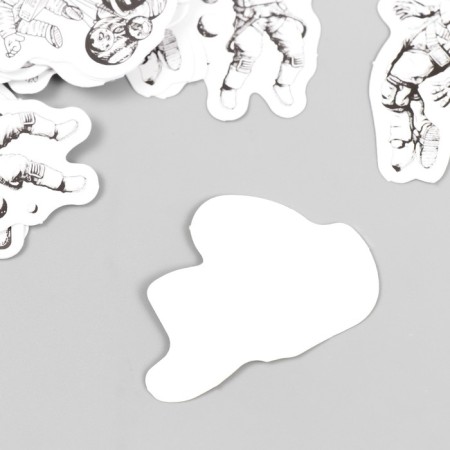 Stickers for creativity "Cosmonaut" set 45 pcs 4.4x4.4x1.1 cm-2