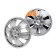 Wheel caps 16 "AIRLINE AWCC-16-07" Best ", front for Gazelle, silver, set 2 pcs.