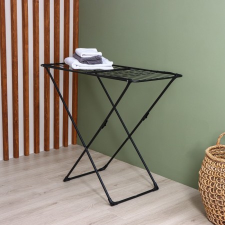 Sushilka for linen is floor folding, working length 18 m, height from the floor 95 cm, width 54 cm, black color is black-2