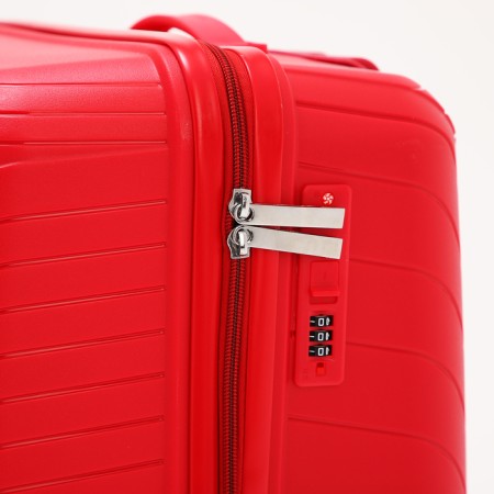 Big suitcase 28 ", lightning department, code castle, 4 wheels, red color-3