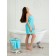 Pareo female for the sauna, size s-l, blue color