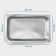Gastrootiness 1/1 of stainless steel, 100 mm, 52.5 × 33 × 9 cm, thickness 0.8 mm