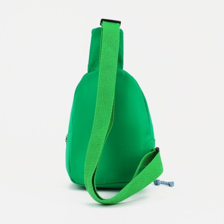 Baby bag with a zipper, over the shoulder, green color-1