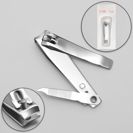 Kusachki - Pedicier, with a file, 7 cm, on a blister, silver color.-1