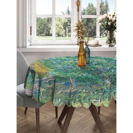 Tablecloth on the table "Lilac bush", round, Saten, d = 150 cm