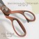 Cutting scissors, mowed blade, 8.5 ", 20 cm, bronze color