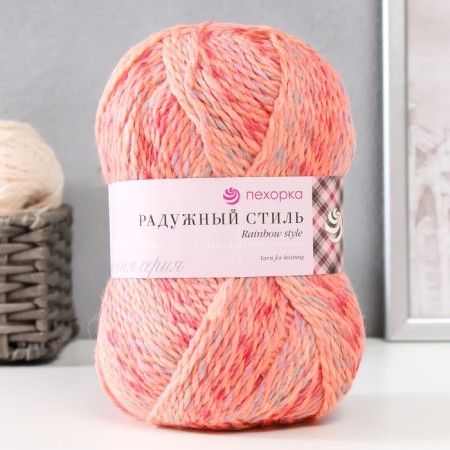 Yarn "Rainbow style" 25% wool, 75% pan 200m/100g (1137 m)