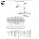 Suspended chandelier ST LUCE. SL1633.213.08. Olvera. 8x40 watts, E14, 100x15x42 cm, matte gold color
