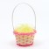 Wicker basket, pink 20*8 cm