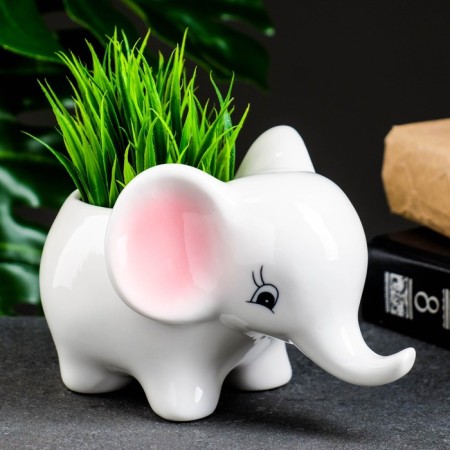 Pit "Elephant Pink Ears" 16x11x10cm