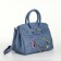 Women's bag on the Textura valve, small size, blue color