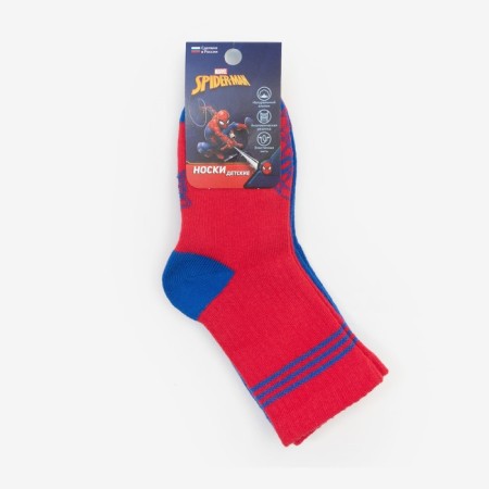 Set of socks "Spider-Man" 2 pairs, red/blue, 16-18 cm-5
