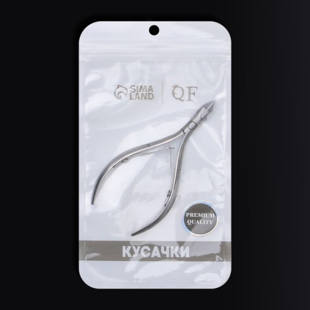Manicure nippers for the cutter “Premium”, double spring, 10.5 cm, blade length - 7 mm, on the blist, silver color-8