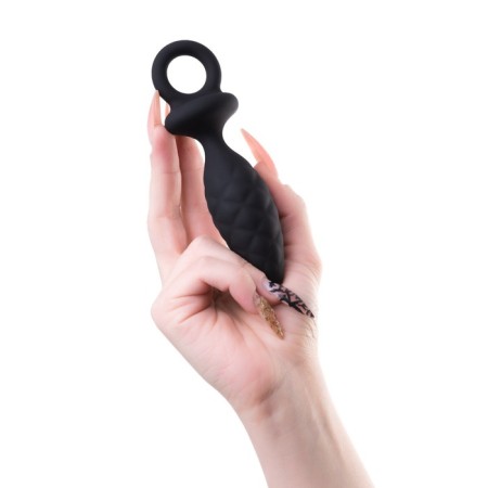 Anal plug Erotist Strob M - Size, silicone, black, 13.5 cm-7