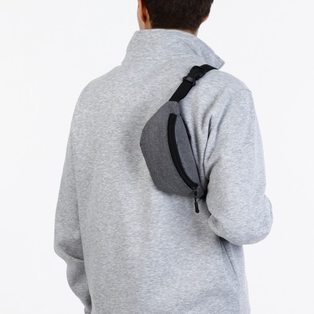 Waist bag, 23*8*11 cm, lightning department, 2 n/pocket, gray-6