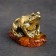 Souvenir "Frog", 5x4 cm, brass, amber