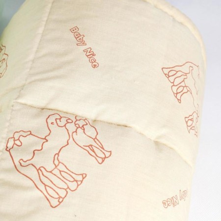 The blanket is quilted, size 105x140 cm, camel fluff-4