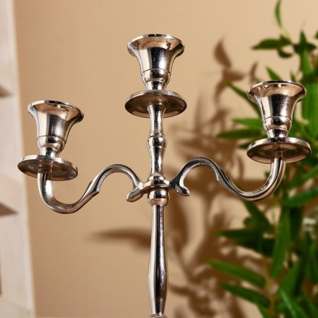 Aluminum "Power" for 3 candles 9x22x27.5 cm-2